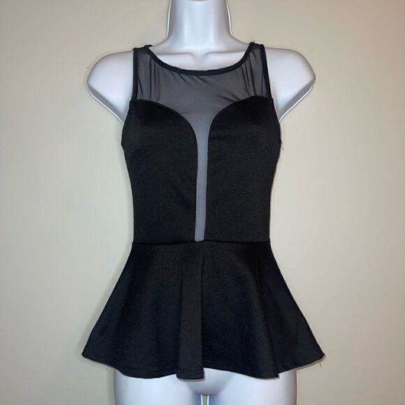 Foreverā21Ā MeshāPeplumāTopāSizeāSmall - Picture 5 of 10